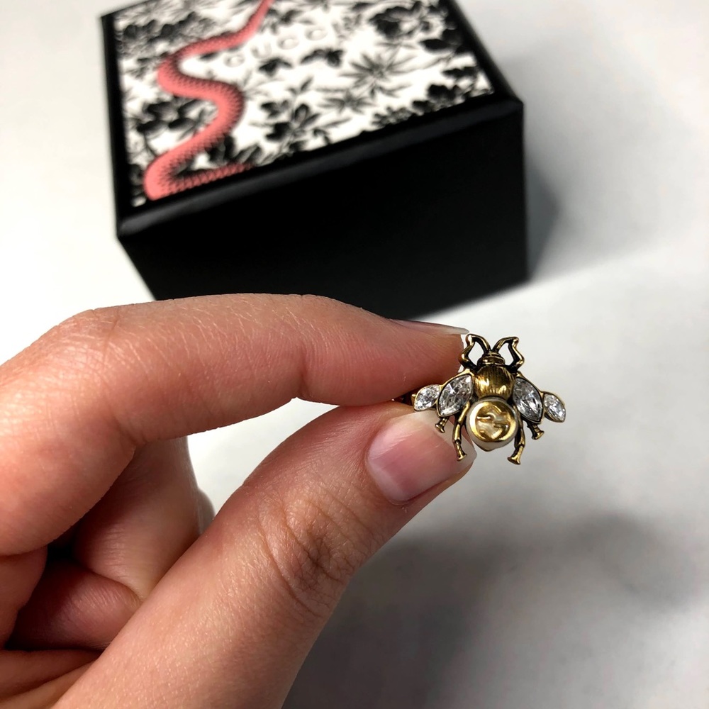 Gucci Bee Ring With Interlocking G - image 3